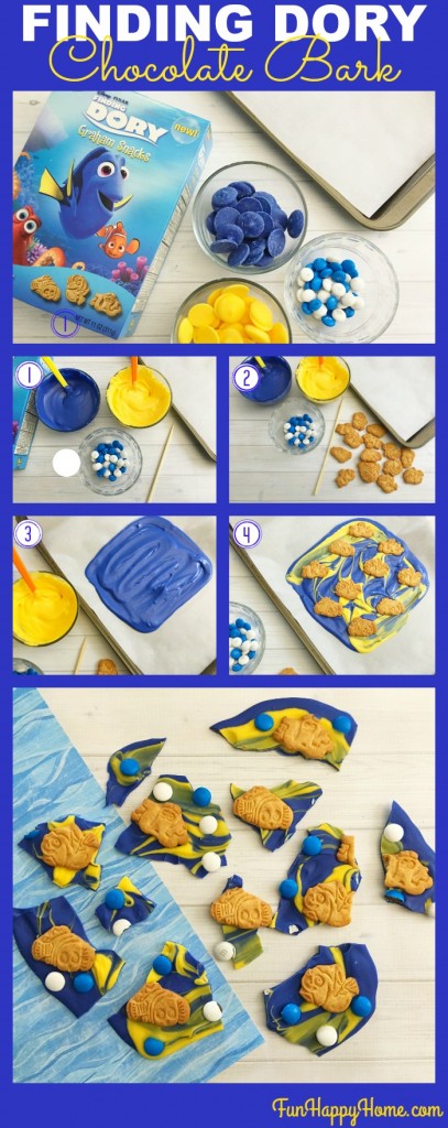 Finding Dory Fun Chocolate Bark from FunHappyHome.com