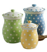 Tea Party Polka Dot Canisters