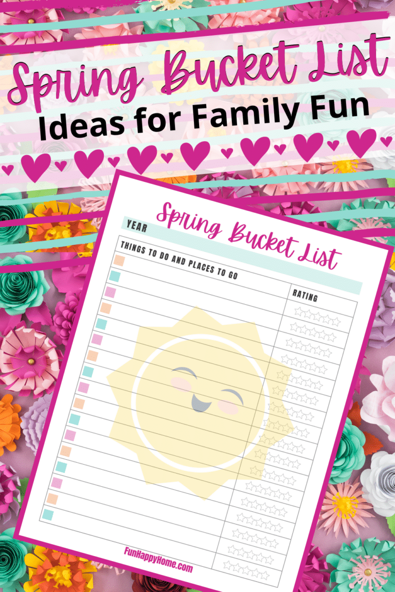 Spring List Copy Spring Bucket List Printables (Plus Over 100 Fun Spring Ideas) - Fun ...