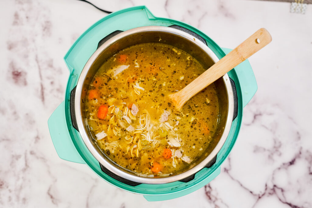 Quick and simple chicken noodle soup that tastes like it took hours to prepare. The instant pot is fantastic for making chicken noodle soup because it reduces cooking time and yields delicious results.